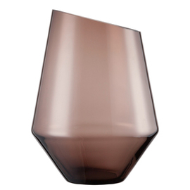 Vase | Windlicht Gr. 277 DIAMONDS Glas smoky  Ø 208 mm  H 277 mm Produktbild