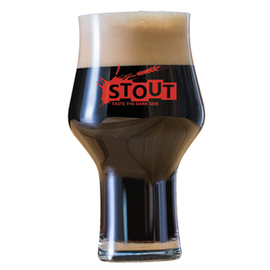 Bierglas BEER BASIC CRAFT Stout 30 cl mit Moussierpunkt Schriftzug STOUT Produktbild