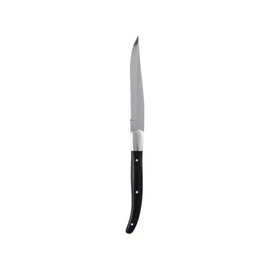 Steakmesser Edelstahl schwarz Wellenschliff L 233 mm Produktbild