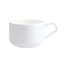 Kaffeetasse ZEN Fortessa Bone China weiß stapelbar 190 ml Produktbild