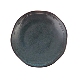 Teller STON BLAU blau | grün flach Porzellan Ø 150 mm Produktbild