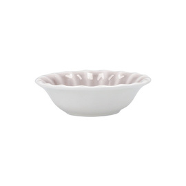 Dippschälchen BLYSS Bone China weiß | grau | 50 ml Ø 80 mm Produktbild