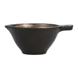 Antipastischale VILLETTA 250 ml | Steinzeug braun | golden metallic Ø 120 mm H 65 mm Produktbild