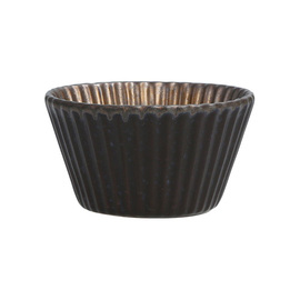 Mini-Tarte-Schale 70 ml | Steinzeug braun | golden metallic Ø 70 mm H 40 mm Produktbild