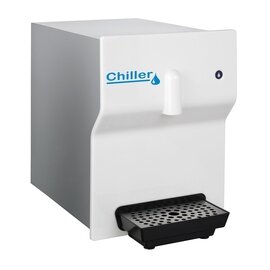 Kaltwassergerät mit Wasseranschluss "Chiller", programmierbare Temperatur 5 - 20°, inkl. Tropfblech, Stundenleistung ca. 10 l,  Maße: 277x495x379 mm, 230 V|50Hz| 180W Produktbild
