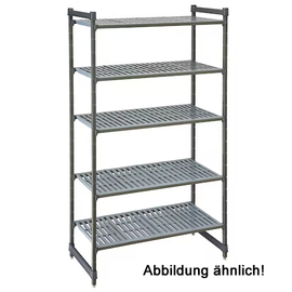 Grundeinheit CAMSHELVING | 4 Rostauflage(n) Kunststoff Stahl B 600 mm L 880 mm H 1800 mm Produktbild