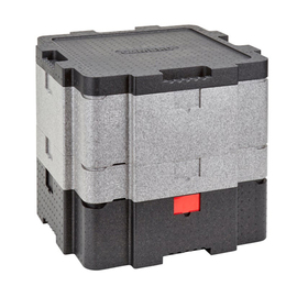 Multi-Funktions-Box Cam GoBox® | EPP schwarz grau | 641 mm x 641 mm H 554 mm Produktbild