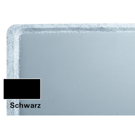 Tablett Versa Lite Polyester schwarz gummiert 530 mm x 325 mm | rutschfest Produktbild