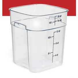 Lebensmittelbehälter FreshPro 17,2 ltr Polycarbonat klar quadratisch Produktbild