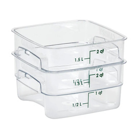 Lebensmittelbehälter FreshPro 1,9 ltr Polycarbonat klar quadratisch Produktbild