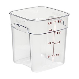 Lebensmittelbehälter FreshPro 7,6 ltr Polycarbonat klar quadratisch Produktbild