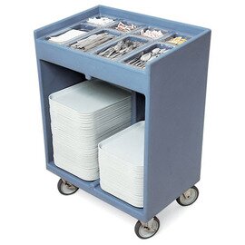 Besteckwagen schieferblau  | 360 x 460 mm  H 1160 mm Produktbild