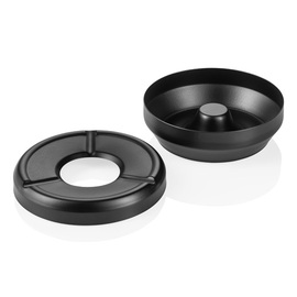 Windaschenbecher Edelstahl schwarz Ø 95 mm H 45 mm Produktbild 1 S