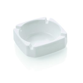 Aschenbecher Kunststoff weiß quadratisch  H 28 mm Produktbild