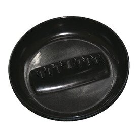 Melamin-Aschenbecher, hitzebeständig, schwarz, Ø 18 cm Produktbild