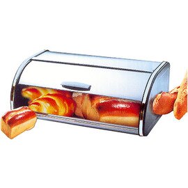 B-WARE | Brotkasten Edelstahl mit Haube 440 mm  x 250 mm  H 170 mm Produktbild