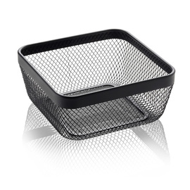 Tischkorb schwarz quadratisch | 245 mm x 245 mm H 110 mm Produktbild