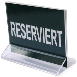 RESTPOSTEN | Reserviertschild Aufsteller • Reserviert 115 mm x 55 mm H 90 mm Produktbild