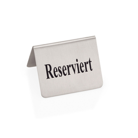 Reserviertschild • Reserviert • Edelstahl L 50 mm x 40 mm H 35 mm Produktbild