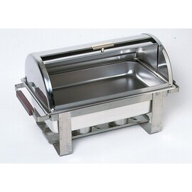 Chafing-Dish, Roll-Top, komplett mit  GN 1/1 - 65 mm und 2 Brennpastenbehältern, 61 x 35 x H 43 cm Produktbild