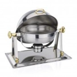 Chafing Dish rolltop deckel  Ø 340 mm  L 530 mm  H 420 mm Produktbild