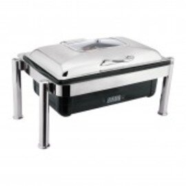 Elektro Chafing Dish GN 1/1 Scharnierdeckel Sichtfenster 230 Volt 900 Watt  L 670 mm  H 375 mm Produktbild