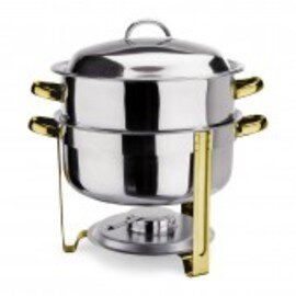 Suppen Chafing Dish abnehmbarer Deckel Beschläge goldfarben 13,5 ltr  Ø 300 mm  H 400 mm Produktbild