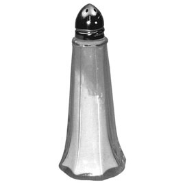 Salzstreuer | Pfefferstreuer Glas Edelstahl  Ø 45 mm  H 110 mm Produktbild