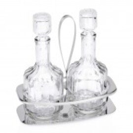 RESTPOSTEN | Menage • Essig | Öl Glas Edelstahl H 170 mm Produktbild