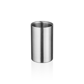 Flaschenkühler Edelstahl silber doppelwandig Ø 115 mm H 190 mm Produktbild