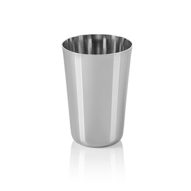 Trinkbecher Edelstahl | silberfarben | 400 ml Ø 80 mm H 115 mm Produktbild