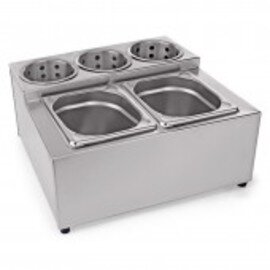 Buffet-Station Gastronorm 5 Fächer  L 375 mm  H 185 mm Produktbild