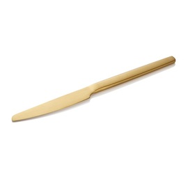 Menümesser ALEX GOLD | Edelstahl mattiert | PVD-beschichtet  L 230 mm Produktbild