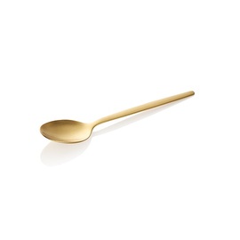 Dessertlöffel ALEX GOLD | Edelstahl mattiert | PVD-beschichtet  L 160 mm Produktbild
