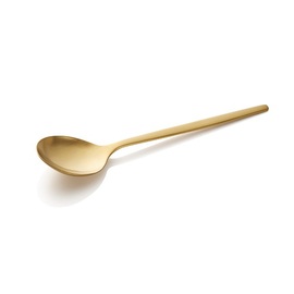 Suppenlöffel ALEX GOLD | Edelstahl mattiert | PVD-beschichtet  L 180 mm Produktbild