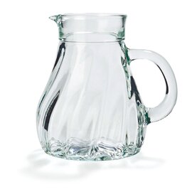Karaffe Glas mit Relief Eichmaß 1 ltr H 165 mm Produktbild