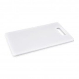 Schneidbrett Polyethylen  • weiß mit Griffloch | 240 mm  x 150 mm  H 10 mm Produktbild