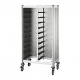 Tablettwagen mit Seitenwänden  | 530 x 325 mm  H 1250 mm Produktbild