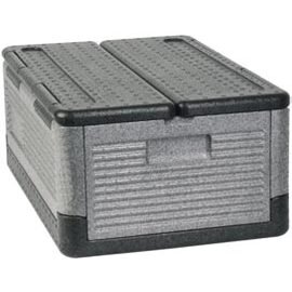 GN Transportkasten| Lagerkasten  • schwarz  • grau | 600 mm  x 400 mm  H 250 mm Produktbild