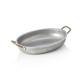 Servierpfanne STEEL & STYLE VINTAGE | Edelstahl | 260 mm x 200 mm H 40 mm Produktbild