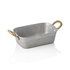 Servierpfanne STEEL & STYLE VINTAGE | Edelstahl | 150 mm x 95 mm H 45 mm Produktbild