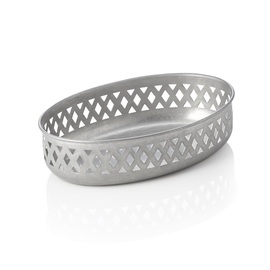 Brotkorb STEEL & STYLE VINTAGE | Edelstahl | 220 mm x 150 mm H 55 mm Produktbild