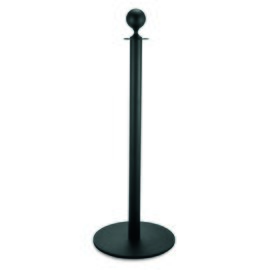 Abgrenzungspfosten Edelstahl schwarz  Ø 360 mm  H 1,0 m | Kugelkopf Produktbild