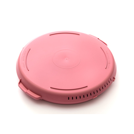 Mehrweg-Pizzabox PIZZycle | Polypropylen rosa Ø 357 mm H 54 mm Produktbild