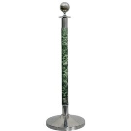 Abgrenzungsständer, (1 Ständer), Edelstahl/Marmor grün, Ausführung: Kugel Produktbild