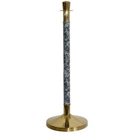 Abgrenzungsständer, (1 Ständer), Titanium Gold - Marmor dunkel, Ausführung: Zylinder Produktbild