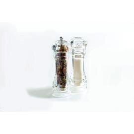 Salzmühlen-Set | Pfeffermühlen-Set Acryl transparent • Mahlwerk aus Keramik  H 260 mm Produktbild