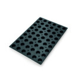 Backform  • rund | 54 Mulden | Muldenmaß Ø 40 x 20 mm  L 590 mm  B 385 mm Produktbild