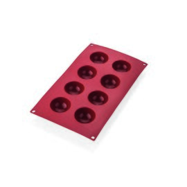 Backform  • Halbkugel | 8 Mulden | Muldenmaß Ø 50 x 25 mm  L 300 mm  B 175 mm Produktbild