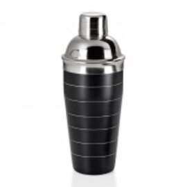 Shaker schwarz dreiteilig | Nutzvolumen 700 ml Produktbild